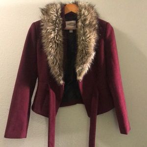 Faux fur coat